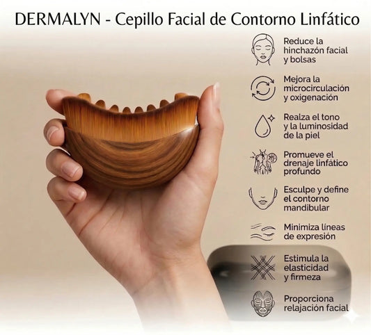 DERMALYN - Cepillo Facial de Contorno y drenaje Linfático
