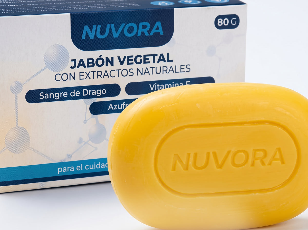 Ingredientes naturales del jabón Nuvora
