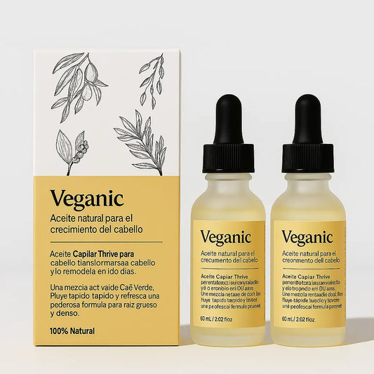Veganic Hair Growth Oil – Crecimiento y Fortalecimiento Natural del Cabello